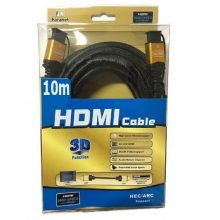 کابل HDMI سرپوش طلایی سه بعدی 10 متری