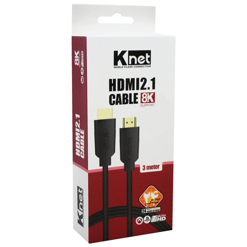 کابل HDMI 2.1 کی‌نت 3 متری (k-net)