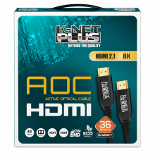 کابل HDMI 2.1 فیبر نوری 25 متری کی‌نت پلاس مدل KP-A160