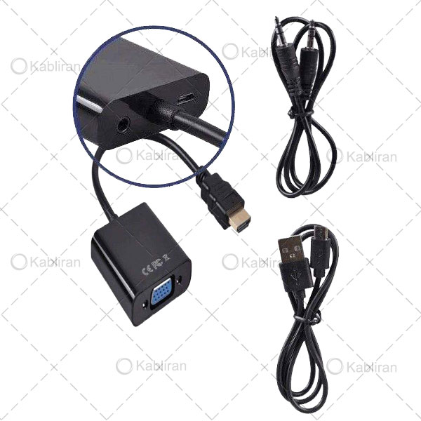 خرید-تبدیل-HDMI-به-VGA-پاودار تبدیل-HDMI-به-VGA-پاودار