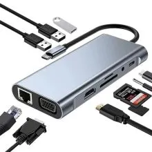 مبدل و هاب ۱۰ کاره USB Type-C ای‌فور‌تک (IFORTECH)