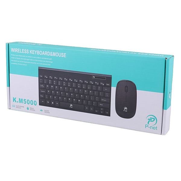 کیبورد و ماوس بی سیم پی‌نت مدل KM-5000
