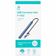 هاب 7 پورت USB و TYPE-C پی‌نت مدل P-7602