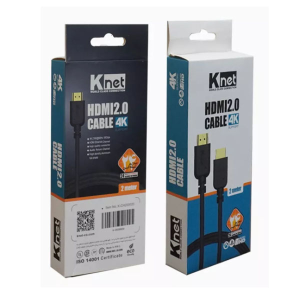 کابل HDMI 2.0 کی‌نت 2 متری (K-net)