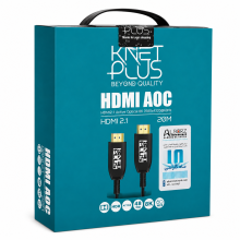 کابل HDMI 2.1 فیبر نوری مدل KP-A159 طول 20 متر رزولوشن 8K کی نت پلاس