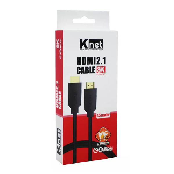 کابل HDMI 2.1 کی‌نت 1.5 متری (k-net)