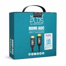 کابل HDMI 2.1 فیبر نوری کی‌نت پلاس مدل KP-CHAOC21100 طول 10 متر