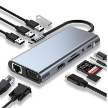 مبدل و هاب ۱۱ کاره USB Type-C ای‌فور‌تک (IFORTECH)