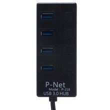 هاب USB 3.0 پی نت ۴ پورت مدل P-218