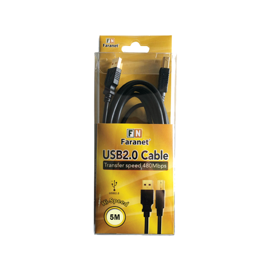 کابل پرینتر USB 2.0 فرانت ۵ متری